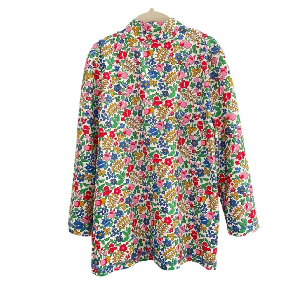 Mini Boden Liberty Rash Guard Swim Shirt Floral Long Sleeve Girls 11/12 Summer